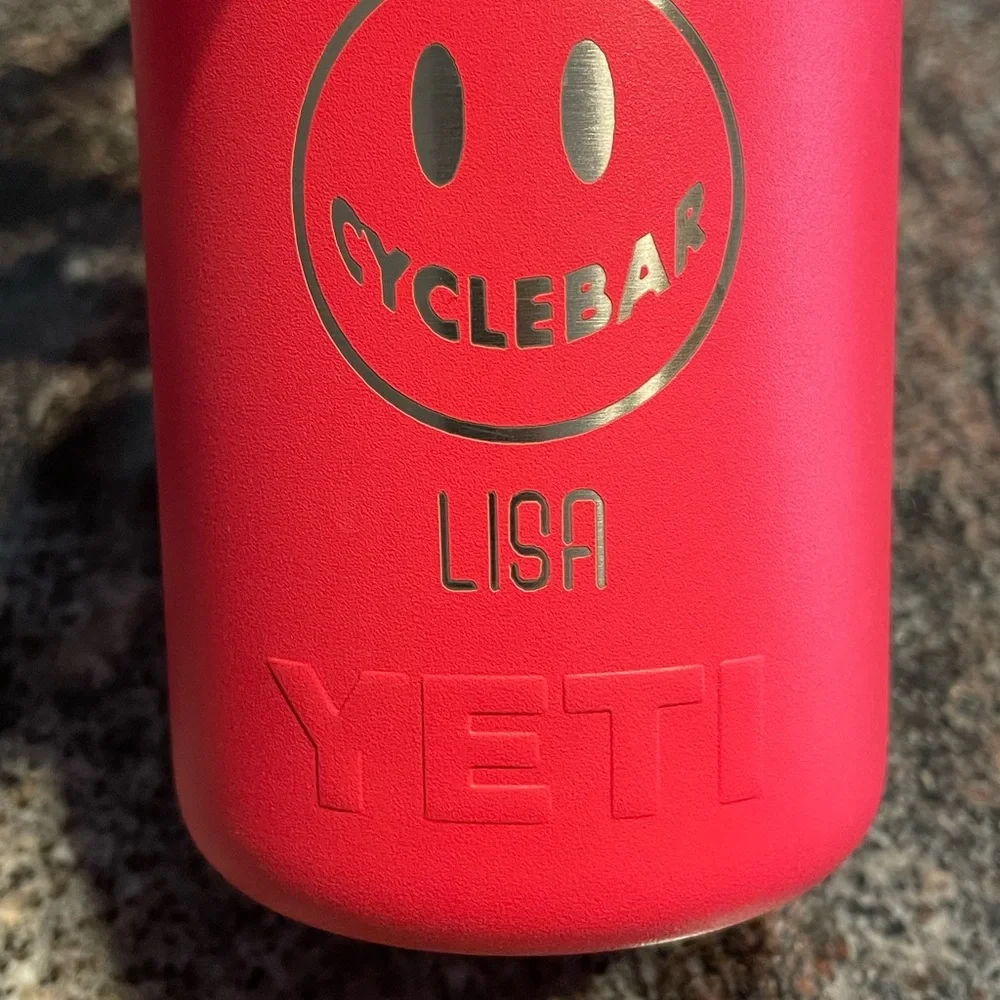 YETI hot pink Insulated Rambler Colster can holder (attn: CycleBar enthusiasts) - Picture 2 of 5